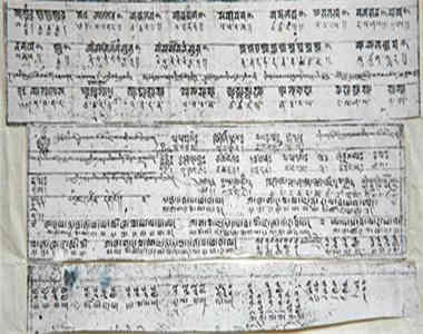 ༄༅།། གངས་ཅན་པའི་ཡིག་གཟུགས་དངོས་སུ་མཐོང་བའི་གོ་རིམ།