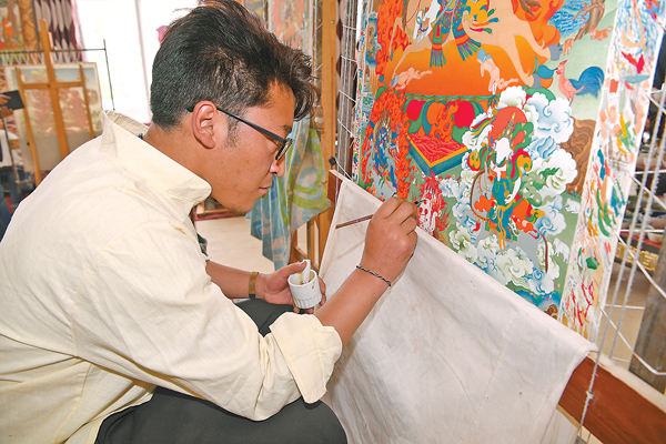 ༄༅།།ཐང་གའི་སྒྱུ་རྩལ་རྒྱུན་འཛིན་བྱེད།